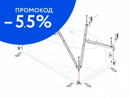 

Каркас под ванну «Cezares» Tebe-MF-L левый