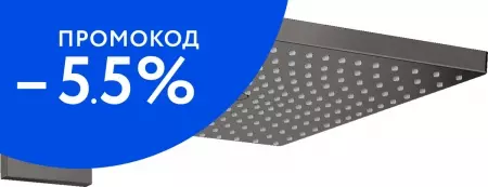 

Верхний душ «Hansgrohe» Raindance E 26238340 брашированный черный хром