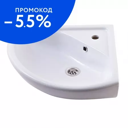 

Раковина угловая «Rosa» Элегия 46 фарфоровая