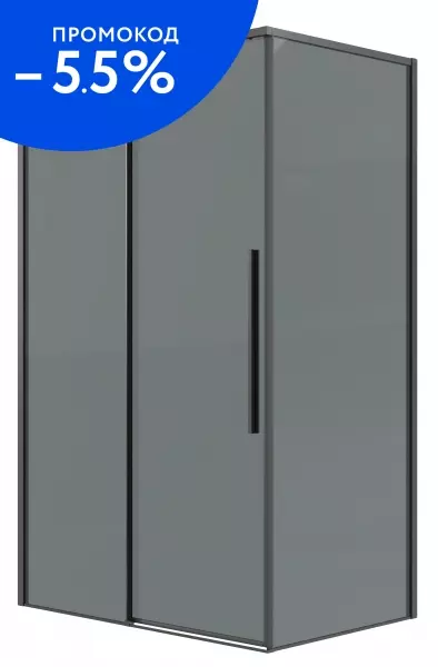 

Душевой угол-ограждение «Grossman» Galaxy 120.K33.01.1480.42.10 140/80 тонированный/графит сатин без поддона универсальный