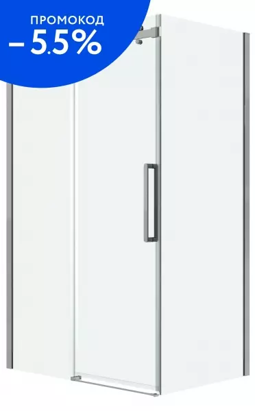 

Душевой угол-ограждение «Grossman» Classic 120.K33.04.1180.10.00 110/80 прозрачный/хром без поддона универсальный