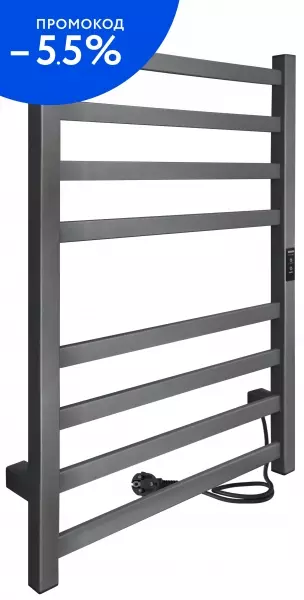 

Электрический полотенцесушитель «Indigo» Oktava Slim 3 LСLOKS3E80-50GFMRt 53/80 graphite Metallic универсальный