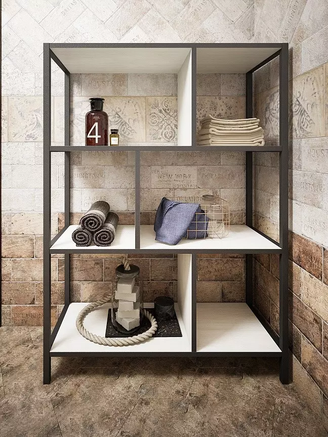 Стеллаж «Sanflor» Лофт №2 чёрный муар/северное дерево светлое Москва ...