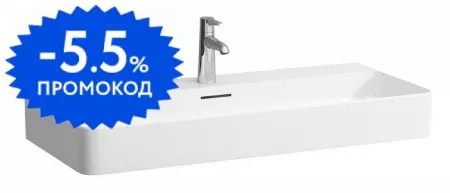 

Раковина «Laufen» Val 95/42 8.1028.7.000.104.1 фарфоровая белая