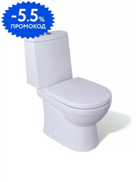 

Унитаз компакт «Sanita Luxe» Next Lux белый с сиденьем дюропласт с микролифтом белое