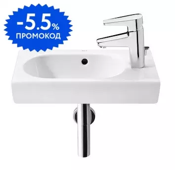 

Раковина «Roca» N-Meridian 45/25 7327248000 фарфоровая белая