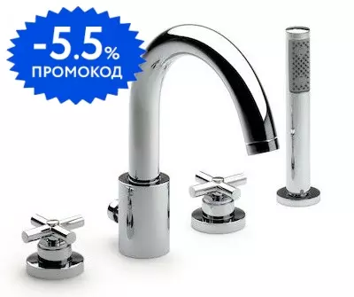 

Смеситель на борт ванны «Roca» Loft 5A0943C00 хром