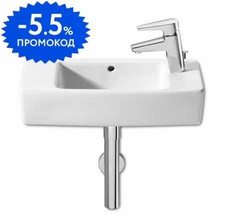 

Раковина «Roca» Hall 50/25 7327883000 фарфоровая белая