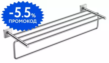 

Полотенцедержатель с полкой «Roca» Victoria 7816660001 на стену хром