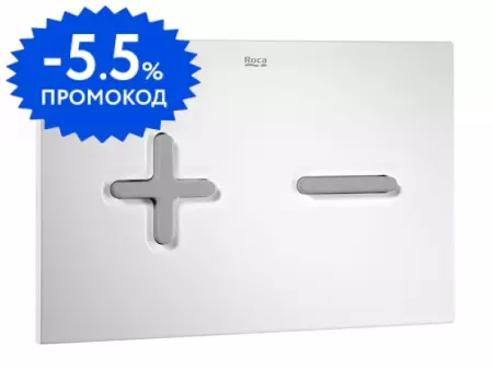 

Кнопка смыва «Roca» PL6 7890085005 белая/хром