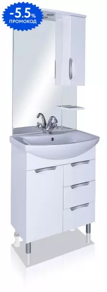 

Мебель для ванной «ASB-Mebel» Мессина 70 белая
