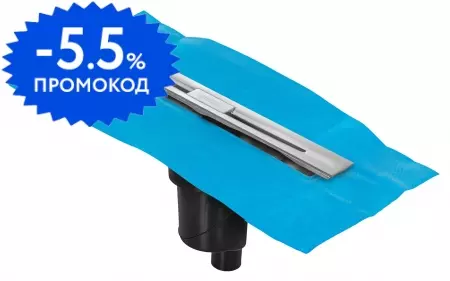 

Душевой лоток «Berges Wasserhaus» Simpel 400 вертикальный выпуск матовый хром