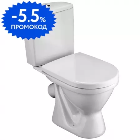 

Унитаз компакт «Santek» Алькор 1.WH30.2.196 белый с сиденьем полипропилен белое