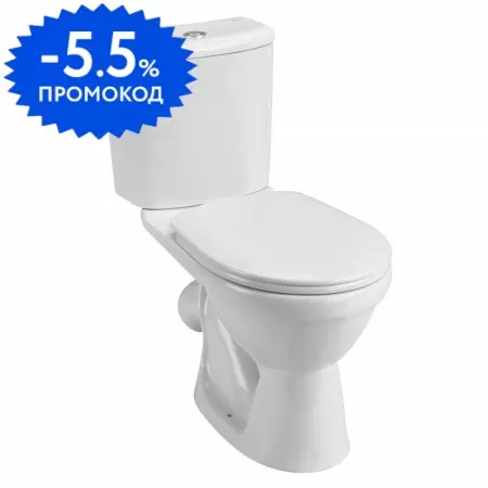 

Унитаз компакт «Santek» Бореаль 1.WH30.2.143 белый с сиденьем дюропласт белое