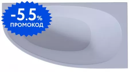 

Ванна акриловая «Aquatek» Дива 160/90 без опор без сифона белая правая