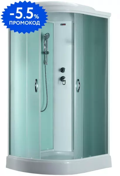 

Душевая кабина «Timo» Eco TE-0702P 120/80 низкий поддон матовая/белая правая