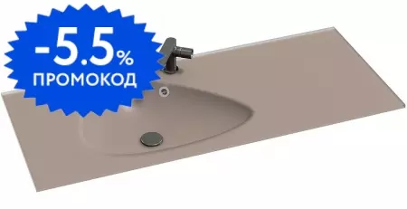 

Раковина «Jacob Delafon» Nouvelle Vague 101 EXAQ112-Z-MK4 фарфоровая кашемир