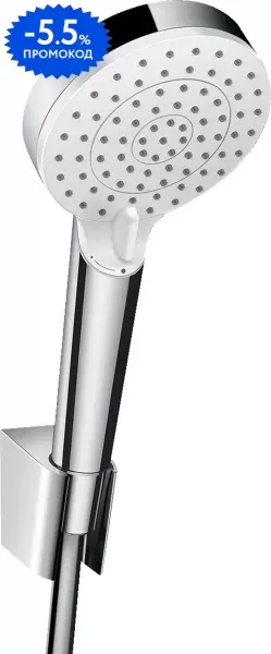 

Душевой гарнитур «Hansgrohe» Crometta 26691400 хром/белый