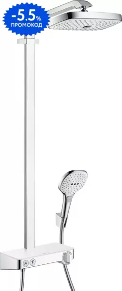 

Душевая система «Hansgrohe» Raindance Select E 27126400 с термостатом белый/хром