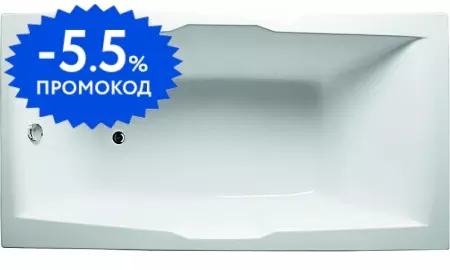 

Ванна акриловая «1Marka» Korsika 190/100 без опор без сифона белая