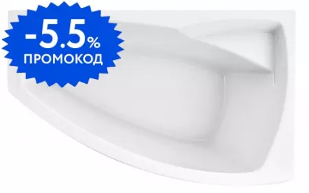

Ванна акриловая «1Marka» Assol 160/100 без опор без сифона белая правая
