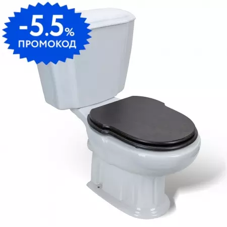 

Унитаз компакт «Sanitana» Grecia белый с сиденьем венге