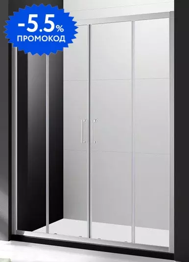

Душевая дверь «Cezares» MOLVENO-BF-2-180-C-Cr-IV 180/195 прозрачная/хром универсальная