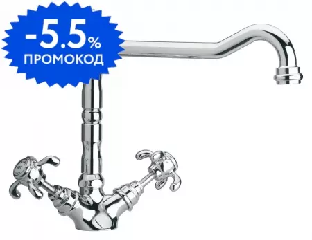 

Смеситель для кухонной мойки «Paini» Ornellaia 87CR570BKM хром