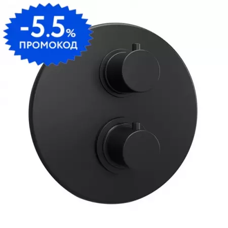 

Смеситель для душа «Paini» Cox 78PZ691TH с термостатом чёрный матовый