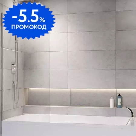 

Шторка на ванну стеклянная «Radaway» Modo PNJ 60/150 прозрачная/хром универсальная