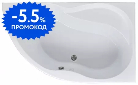 

Ванна акриловая «Aquanet» Graciosa 150/90 без опор без сифона белая правая