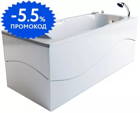 

Ванна из искусственного камня «Фэма» Алассио 180/75 с ножками без сифона белая