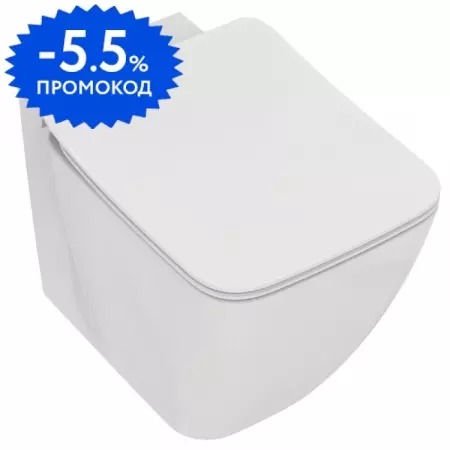 

Приставной унитаз безободковый «Ideal Standard» Strada II T359801 белый с сиденьем дюропласт с микролифтом белое