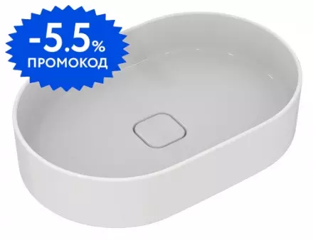 

Раковина «Ideal Standard» Strada II Oval Vessel 60/40 T298101 фарфоровая белая