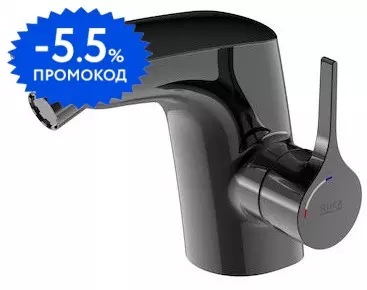 

Смеситель для биде «Roca» Insignia 75A6A3ACN0 с донным клапаном чёрный