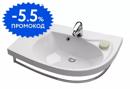 

Раковина угловая «Ravak» Comfort 78/55 L искусственный камень белая