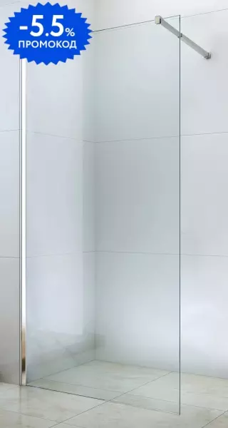 Душевая перегородка Berges Wasserhaus Sky 80200 прозрачнаяхром универсальная 15900₽