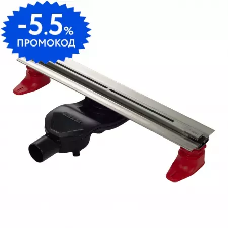 

Душевой лоток «Berges Wasserhaus» Super Line 650 боковой выпуск матовый хром