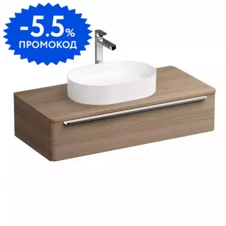 

Тумба с раковиной «Ravak» SUD 110 (Ceramic Slim 55 O) подвесная орех