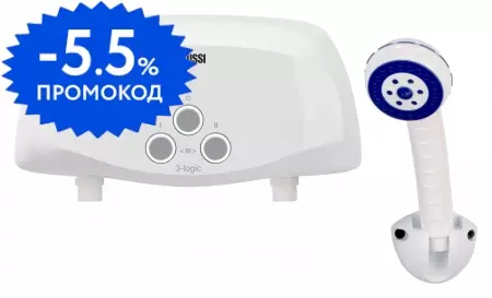 

Электрический проточный водонагреватель «Zanussi» 3-logic 5,5 с душем