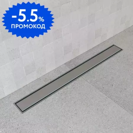 

Душевой лоток «Bettoserb» Confluo Premium Line 950 13100007 боковой выпуск матовый хром/под плитку