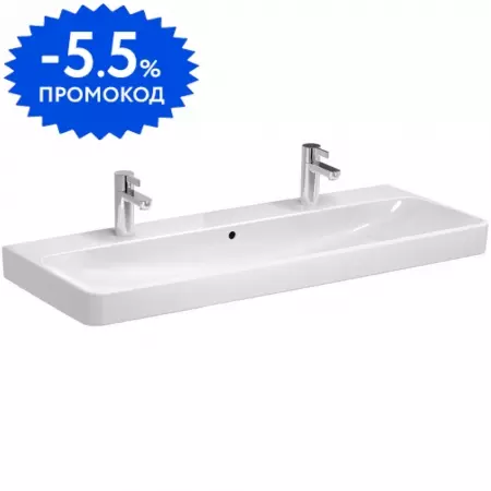 

Раковина «Geberit» Smyle 120/48 500.253.01.1 фарфоровая белая