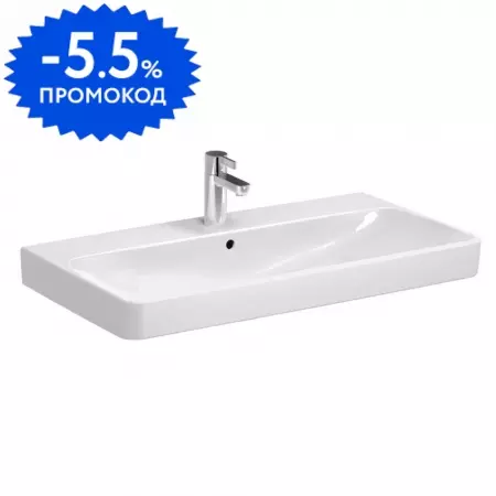 

Раковина «Geberit» Smyle 90/48 500.251.01.1 фарфоровая белая