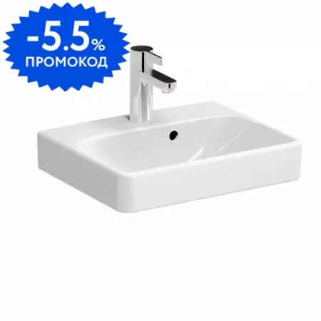 

Раковина «Geberit» Smyle 45/36 500.222.01.1 фарфоровая белая