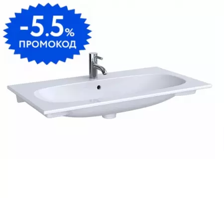 

Раковина «Geberit» Acanto 90/48 500.642.01.2 фарфоровая белая