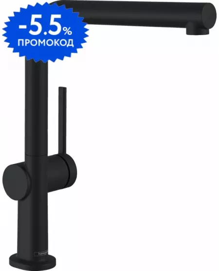 

Смеситель для кухонной мойки «Hansgrohe» Talis M54 72840670 чёрный матовый