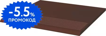 

Ступень «Ceramika Paradyz» Cloud Brown Matt. 30x30 prosta brown