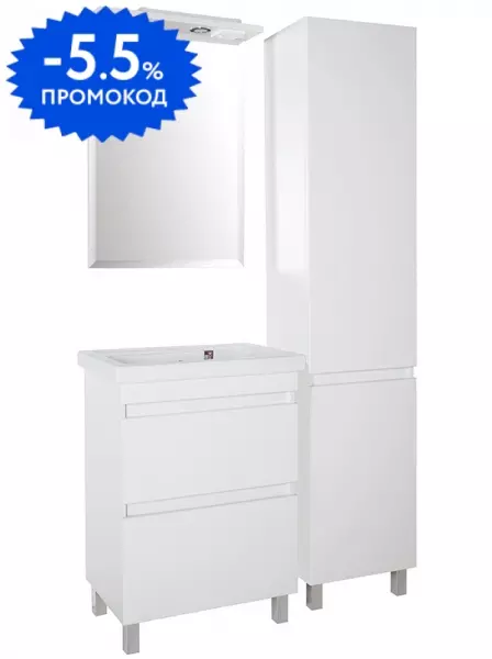 

Мебель для ванной «ASB-Mebel» Коста 60 ясень белый