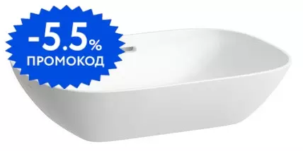 

Раковина «Laufen» Ino 50/36 8.1230.2.000.109.1 фарфоровая белая