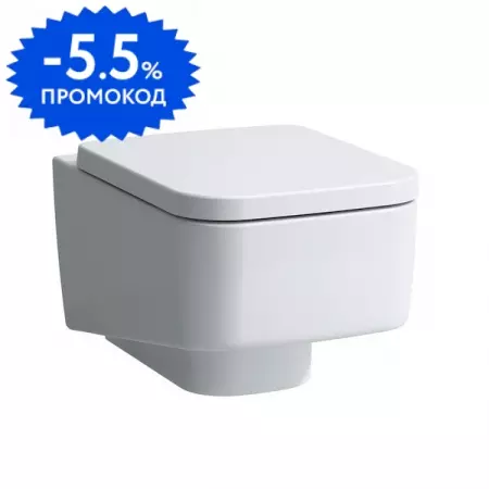 

Подвесной унитаз безободковый «Laufen» Pro S 820962 белый с сиденьем дюропласт с микролифтом белое